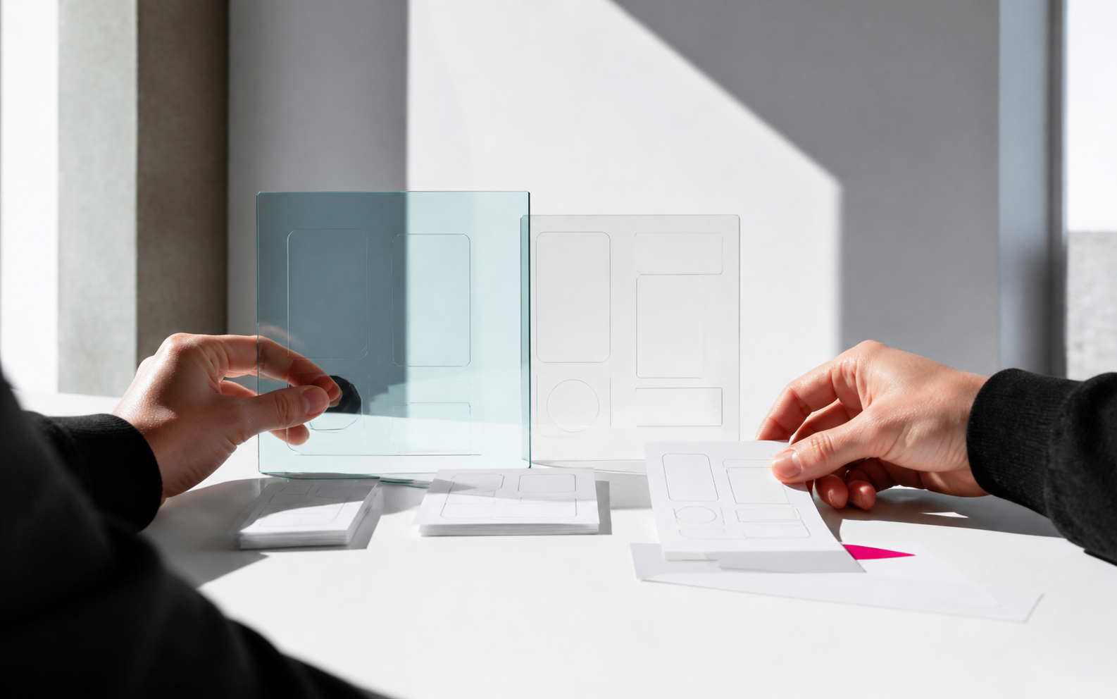 Prototypage d’une interface avec des plaques de verre